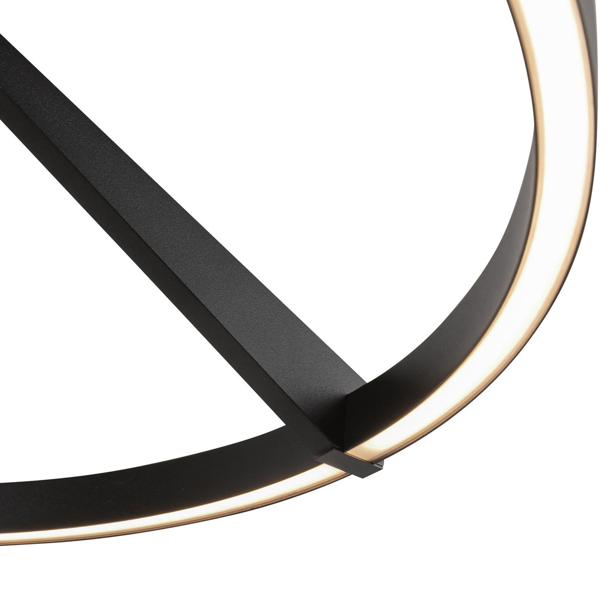 Kuzco Roda 24in LED Semi-Flush Mount | Scandinavian Minimalist Black Aluminum and Frosted Acrylic | Entryway & Hallway | Model SF27724-BK-3WCCT-UNV