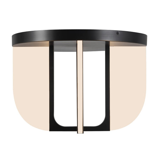 Kuzco Anders 17" Blk Dim LED Semi-Flush Mount, Urban Brz - SF336816UB