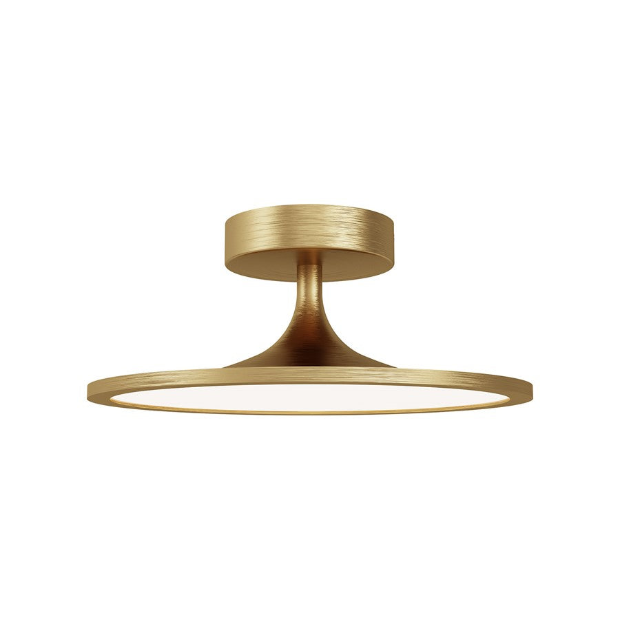 Alora Mood Issa 12" LED Semi-Flush Mount, Brushed Gold - SF418012BG-UNV