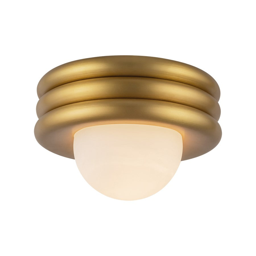 Kuzco Harvey 12" Socket Semi-Flush Mount, Brushed Gold - SF426012BG