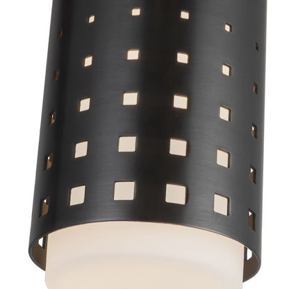 Kuzco Astoria 5" Black Semi-Flush Mount, Urban Bronze