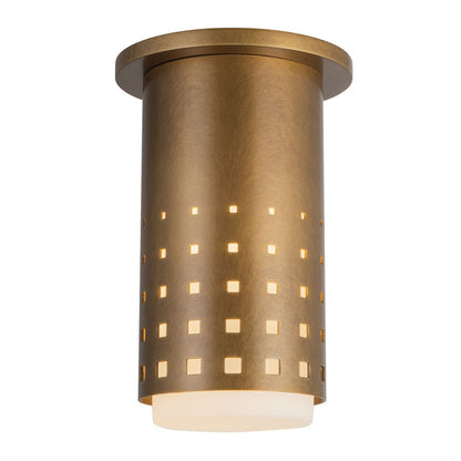 Kuzco Astoria 5" Brass Semi-Flush Mount, Vintage Brass