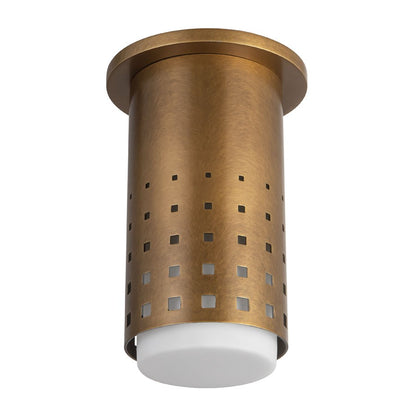 Kuzco Astoria 5" Brass Semi-Flush Mount, Vintage Brass