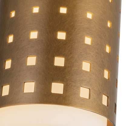 Kuzco Astoria 5" Brass Semi-Flush Mount, Vintage Brass