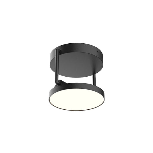 Kuzco Novel 5" LED Semi Flush Mount, Black/Acrylic Guide - SF72205-BK