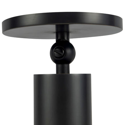 Kuzco Mason 5" Black Dimmable LED Semi-Flush Mount, Urban Bronze
