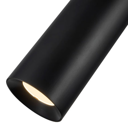 Kuzco Mason 5" Black Dimmable LED Semi-Flush Mount, Urban Bronze