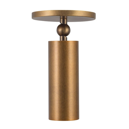 Kuzco Mason 5" Brass Dim LED Semi-Flush Mount, Vintage Brass - SF90477-VB