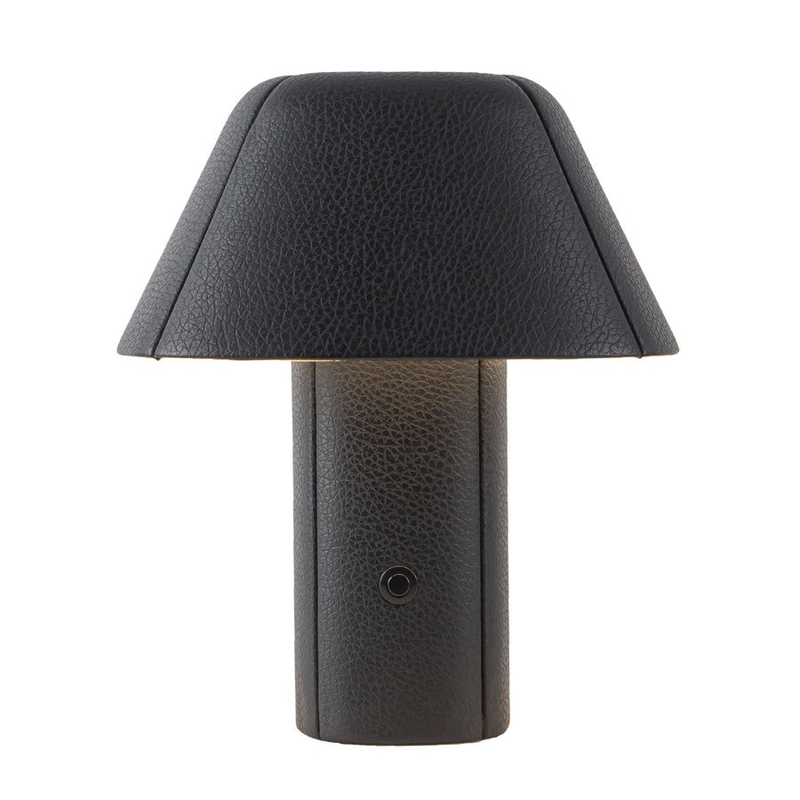 Kuzco Folio 10" Blk Dim LED Table Lamp, Brown Vegan Leather - TL21509-BVL