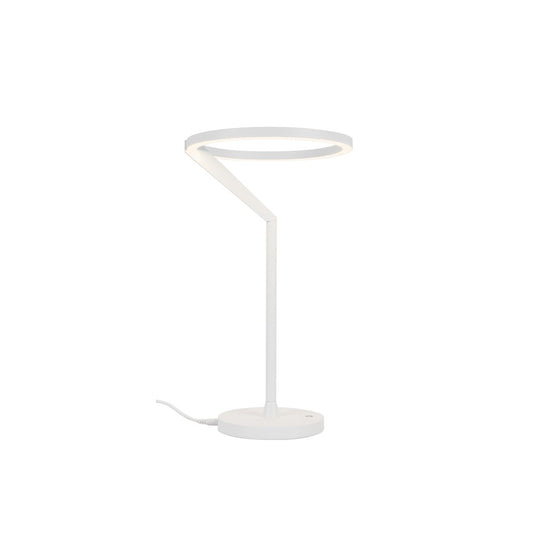 Kuzco Roda 15in Table Lamp | White Aluminum and Steel | Bedroom & Living Room | 8.6 x 8.6 x 15 in | Model TL27715-WH