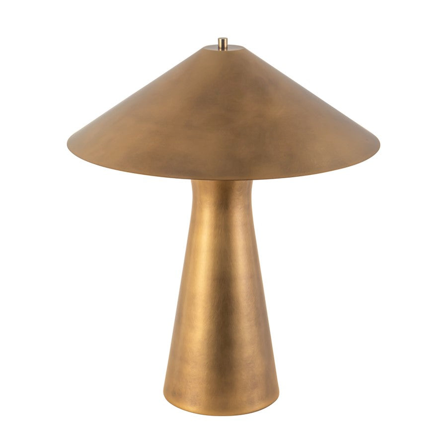 Kuzco Blair 21" Brass Table Lamp, Vintage Brass