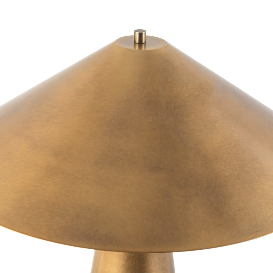 Kuzco Blair 21" Brass Table Lamp, Vintage Brass