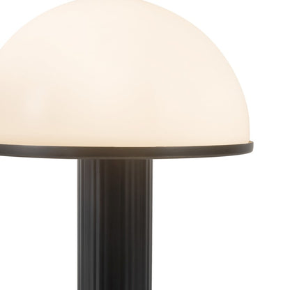 Kuzco Vienna 9" Black Dimmable LED Table Lamp, Urban Bronze/Opal