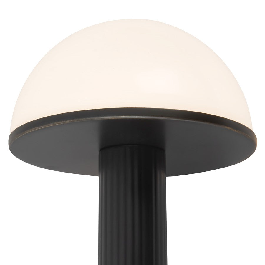 Kuzco Vienna 9" Black Dimmable LED Table Lamp, Urban Bronze/Opal