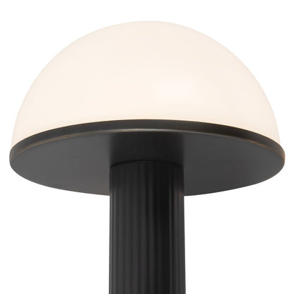 Kuzco Vienna 9" Black Dimmable LED Table Lamp, Urban Bronze/Opal