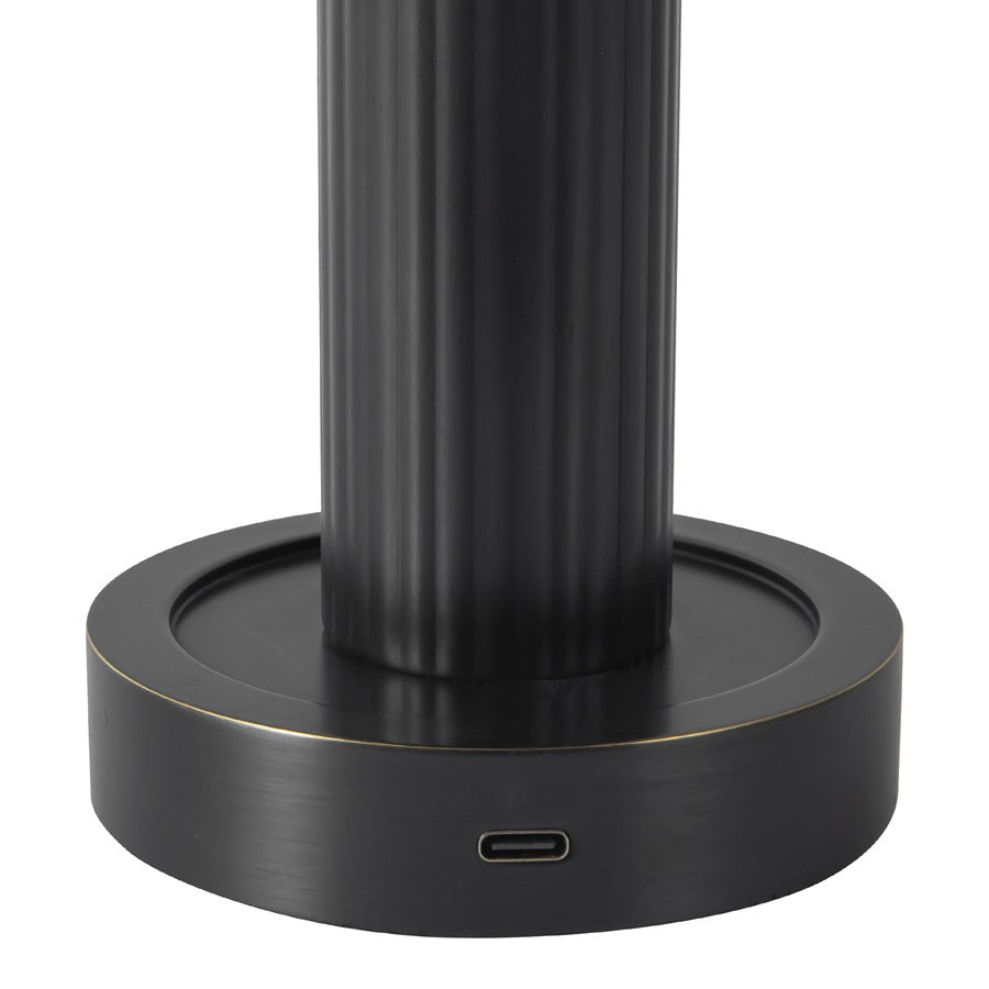 Kuzco Vienna 9" Black Dimmable LED Table Lamp, Urban Bronze