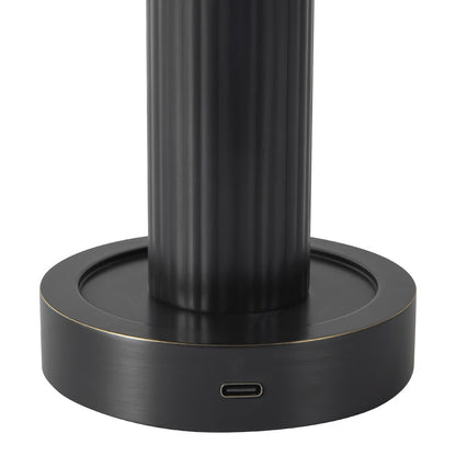 Kuzco Vienna 9" Black Dimmable LED Table Lamp, Urban Bronze