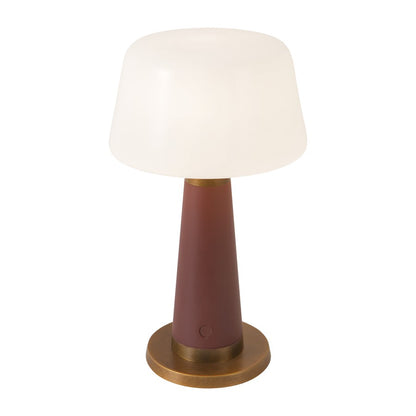 Kuzco Clemence 11" Red Dimmable LED Table Lamp, Burgundy