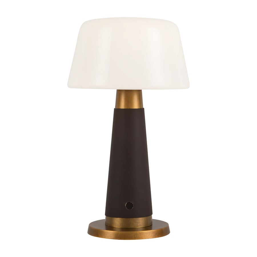 Kuzco Clemence 11" Brown Dim LED Table, Espresso Vegan Leather - TL314106EVL
