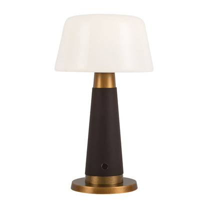 Kuzco Clemence 11" Brown Dim LED Table, Espresso Vegan Leather - TL314106EVL