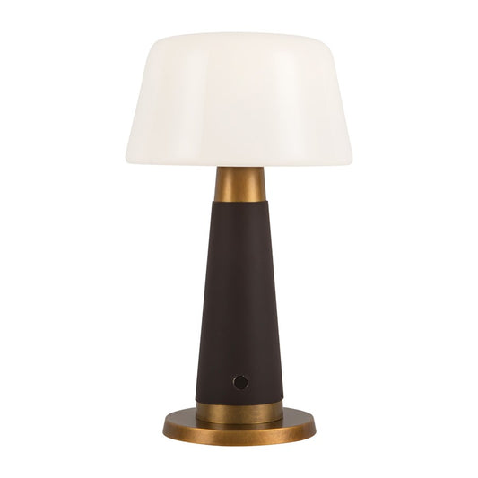 Kuzco Clemence 11" Brown Dim LED Table, Espresso Vegan Leather - TL314106EVL