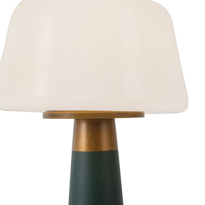 Kuzco Clemence 11" Green Dimmable LED Table Lamp, Pine Green