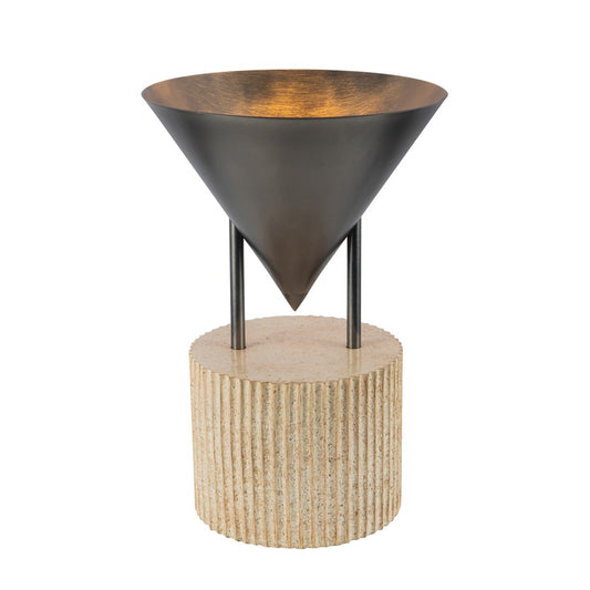 Kuzco Versus 15" Aged Steel Table Lamp, Aged Steel - TL341015STA