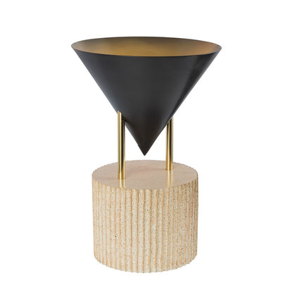 Kuzco Versus 15" Black Table Lamp, Urban Bronze