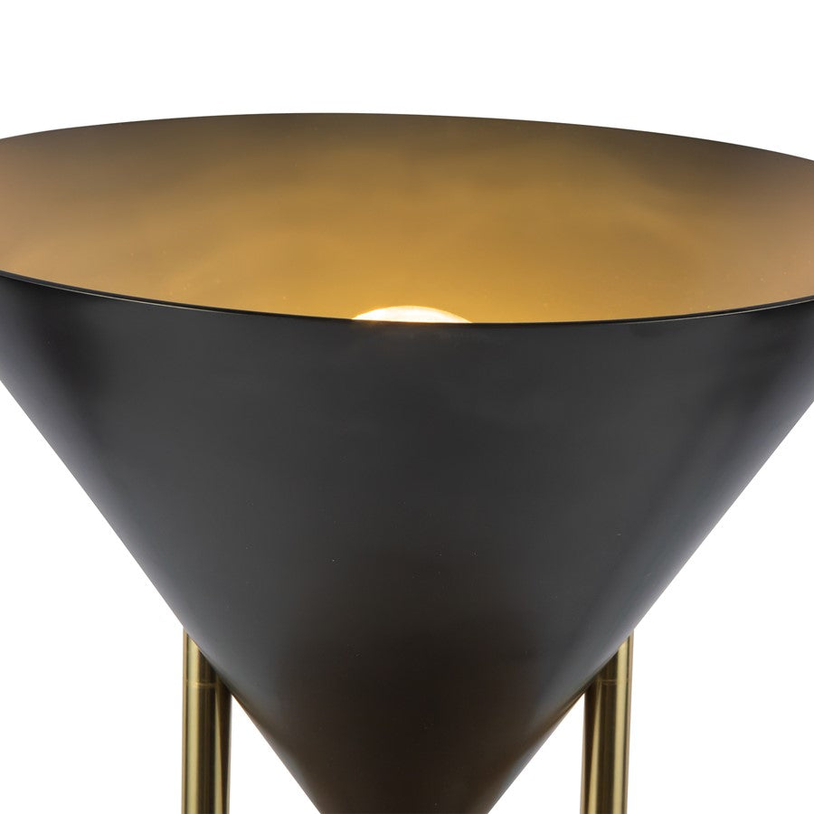 Kuzco Versus 15" Black Table Lamp, Urban Bronze
