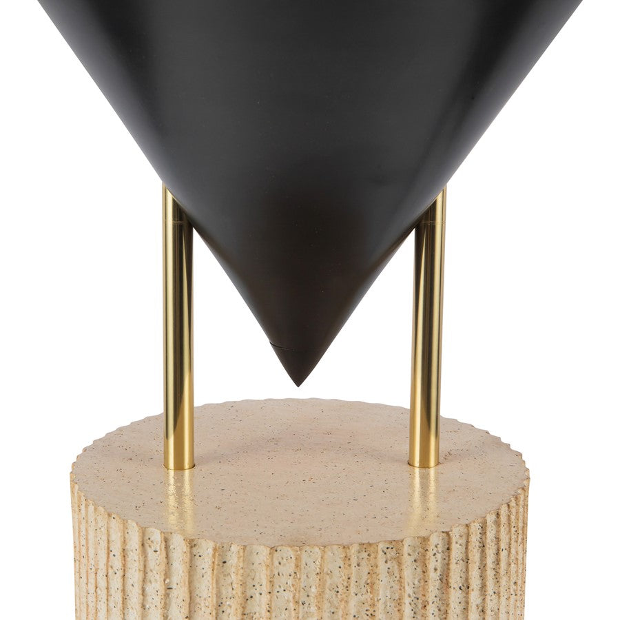 Kuzco Versus 15" Black Table Lamp, Urban Bronze