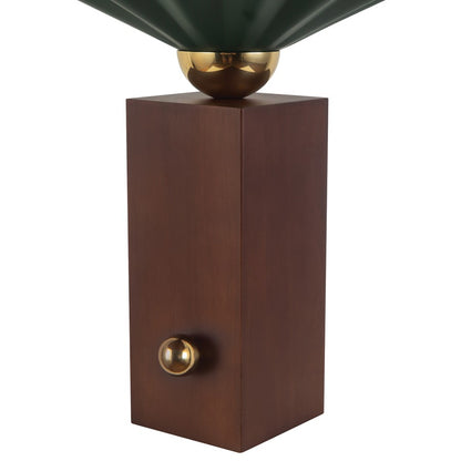 Kuzco Furrow 14" Green Table Lamp, Pine Green