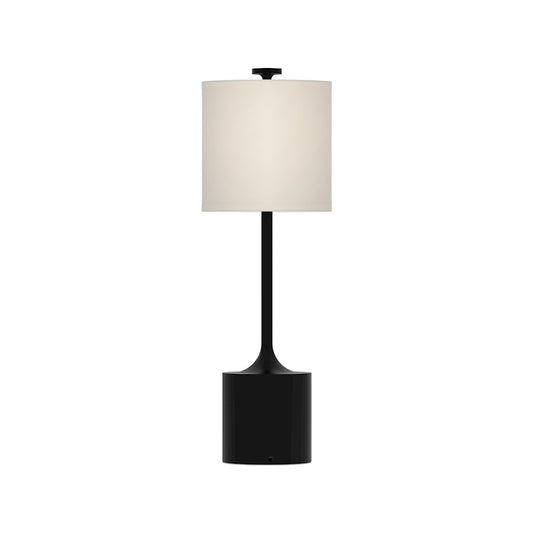 Alora Mood Issa 1Lt 26" Table Lamp, Black/Ivory Linen/Gold/Silver - TL418726MBIL