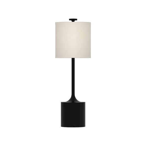 Alora Mood Issa 1Lt 26" Table Lamp, Black/Ivory Linen/Gold/Silver - TL418726MBIL