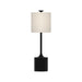 Alora Mood Issa 1Lt 26" Table Lamp, Black/Ivory Linen/Gold/Silver - TL418726MBIL