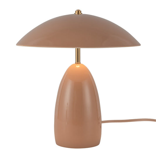 Kuzco Poppy 12" LED Table Lamp, Peach/Steel Shade - TL437012PEC