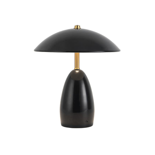 Kuzco Poppy 9" Blk Dim LED Table Lamp, Glossy Blk - TL437409GBK