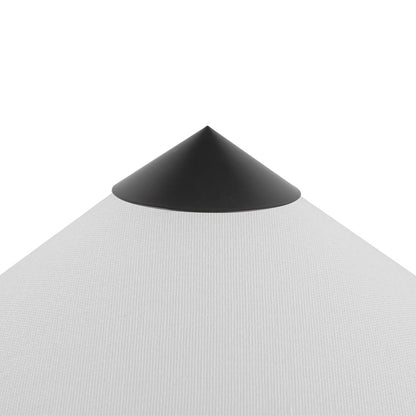 Kuzco Ono 20" Socket Table Lamp, Matte Black/White Cotton Shade