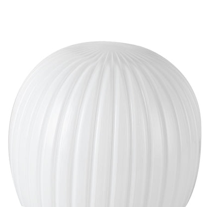 Kuzco Cherise 7" Socket Table Lamp, Black/Glossy Opal Glass