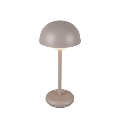 Kuzco Hinata 12in Rechargeable Table Lamp | Moonstone Gray Steel and Acrylic | Bedroom & Living Room Accent | 150lm, 2700K, 90CRI | Model TL63812-MN