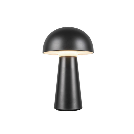 Kuzco Asher 8in Table Lamp | Mid-Century Modern Black Steel and Acrylic | Bedside & Living Room Accent | 5.5 x 5.5 x 8.625 in | Model TL64108-BK