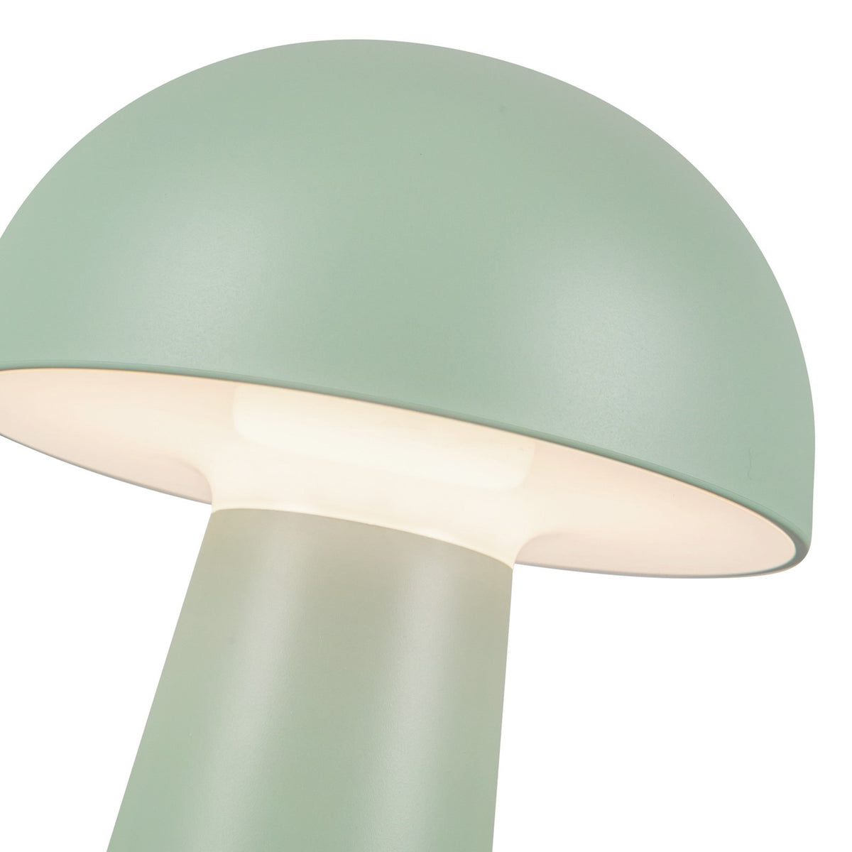 Kuzco Asher 8in Table Lamp | Mid-Century Modern Sage Green Steel and Acrylic | Bedroom & Living Room Accent | 200lm 2700K 3-Step | Model TL64108-GN