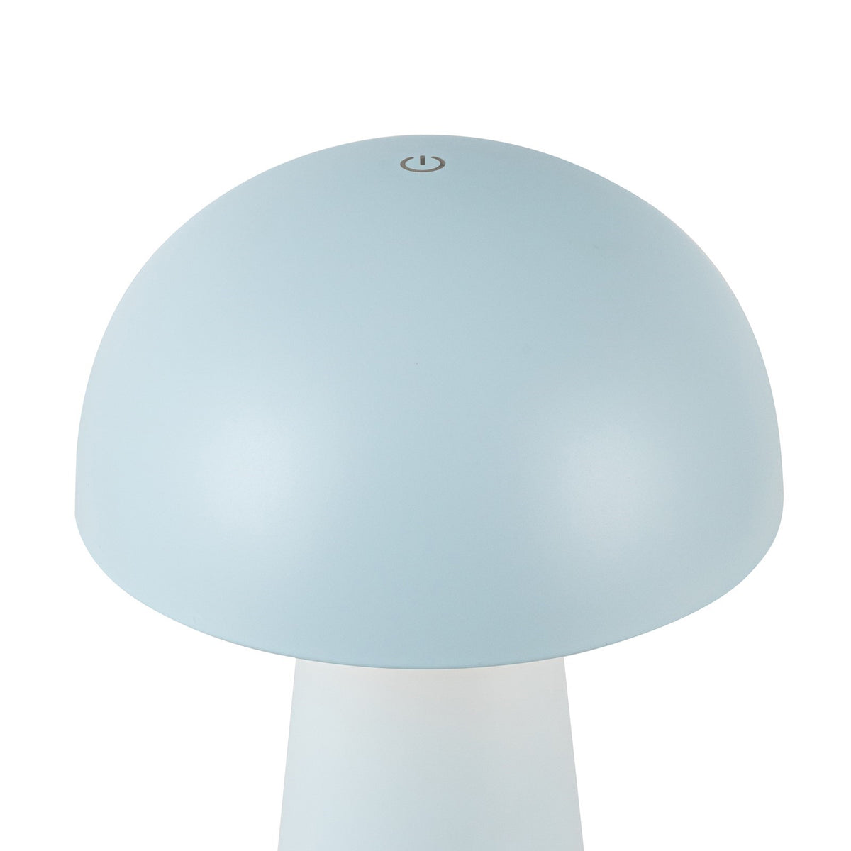 Kuzco Asher 8in Table Lamp | Mid-Century Sky Blue Steel and Polymeric Shade | Bedroom & Living Room Accent | 5.5 x 5.5 x 8.6 in | Model TL64108-SY