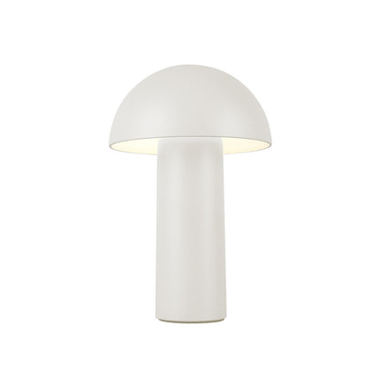 Kuzco Setas 10in Table Lamp | Mid-Century Cream Steel and Acrylic Shade | Bedroom & Office Task Light | 200lm 2700K 3-Step Dim | Model TL65210-CM