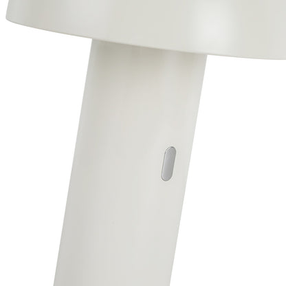 Kuzco Setas 10in Table Lamp | Mid-Century Cream Steel and Acrylic Shade | Bedroom & Office Task Light | 200lm 2700K 3-Step Dim | Model TL65210-CM