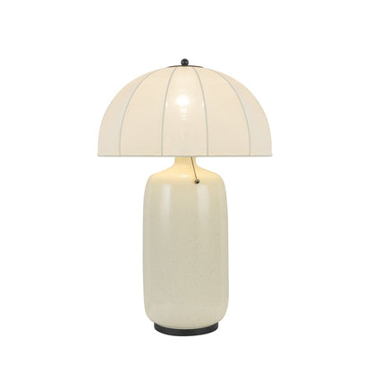 Kuzco Crosby 18" Socket Table Lamp, Matte Black/Spandex Shade - TL661018MB