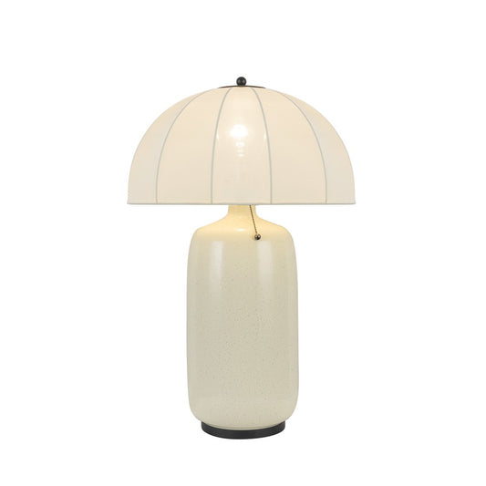 Kuzco Crosby 18" Socket Table Lamp, Matte Black/Spandex Shade - TL661018MB