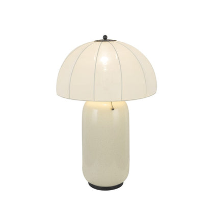 Kuzco Crosby 18" Socket Table Lamp, Matte Black/Spandex Shade