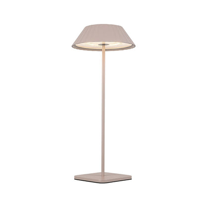 Kuzco Pela 14in Table Lamp | Modern Moonstone Gray Steel and Acrylic | Bedroom & Living Room Accent | 200lm 2700K 90CRI Touch | Model TL66714-MN