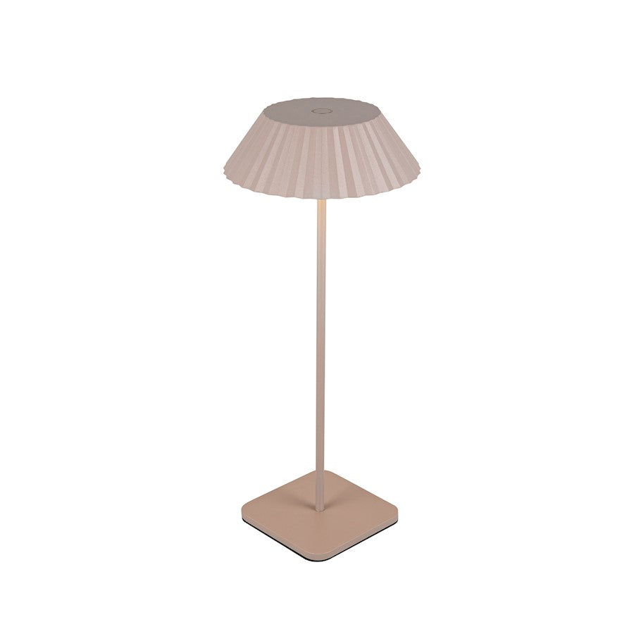 Kuzco Pela 14in Table Lamp | Modern Moonstone Gray Steel and Acrylic | Bedroom & Living Room Accent | 200lm 2700K 90CRI Touch | Model TL66714-MN