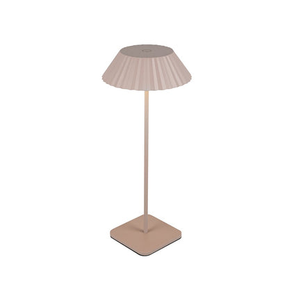 Kuzco Pela 14in Table Lamp | Modern Moonstone Gray Steel and Acrylic | Bedroom & Living Room Accent | 200lm 2700K 90CRI Touch | Model TL66714-MN
